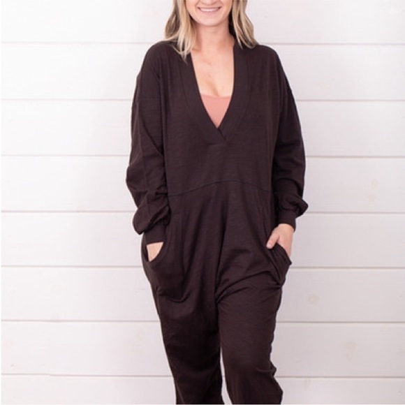 Free People Black Jumpsuit - Picture 7 of 9